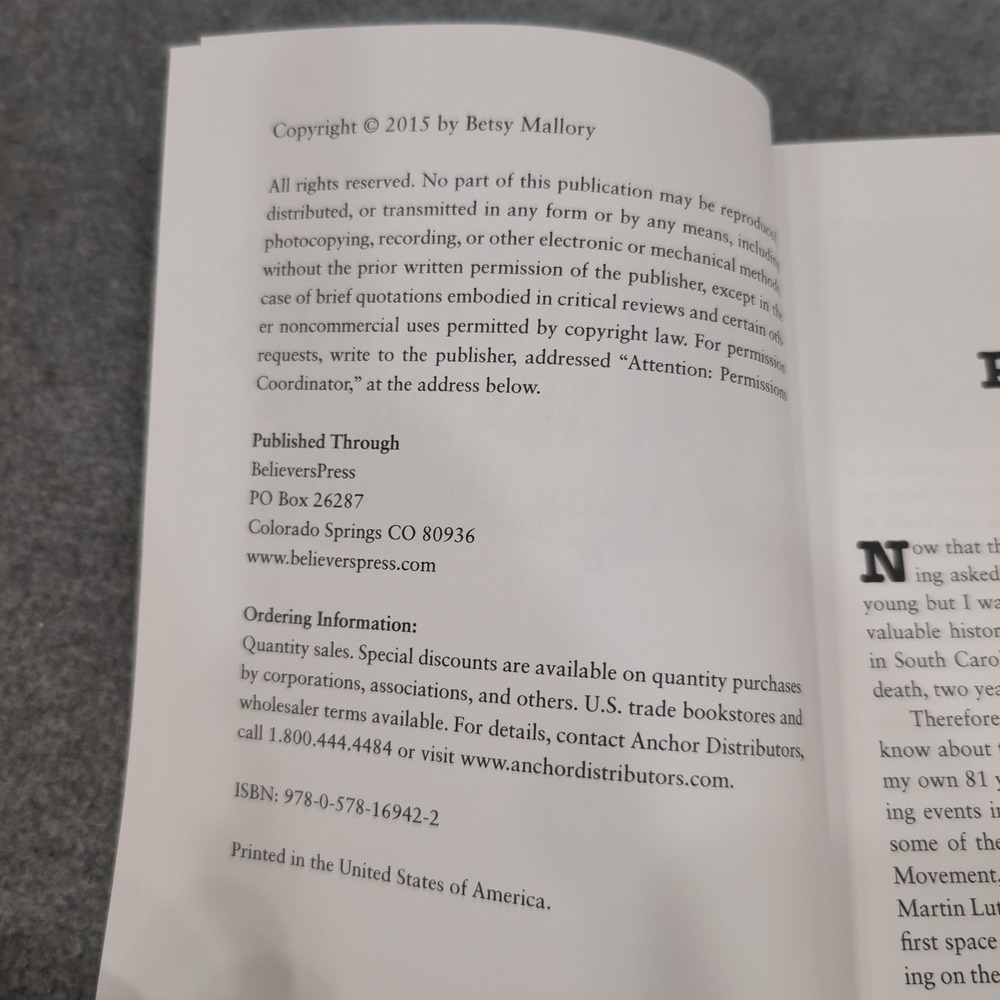 Moletts Bend Alabama Surviving the‎ Curse Betsy Mallory 2015 Autobiography - Picture 3 of 3